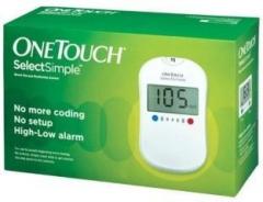 Onetouch Select Simple Glucometer with 10 Test Strips Glucometer