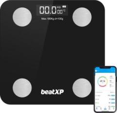 Pristyn Care Smart BMI | Digital Weight Machine |Bluetooth | 12 Health Parameters by beatXP Weighing Scale