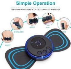 Qrq Mini Neck Massager, Portable Massager, Reusable EMS Bioelectric Acupoints