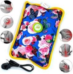 Sitrus Electric Hot Water Gel Heating Pad Heat Pouch Hot Pad Soft Far Velvet Gel Pad For Full Body Pain Relife Heat Pouch Gel Bag Hand Pocket Water Bag Multicolor Pack of 1 electrical 1000 ml Hot Water Bag