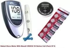 Wellstar Blood Sugar Glucose checking machine With 10 lacets Dr.Morepen Glucometer