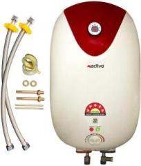Activa 15 Litres 5 Star GLASSLINED Geyser 2 KVA Special Anti Rust Coating Body Temperature Meter Storage Water Heater (Ivory, Maroon)