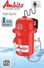 Ambito 1 Litres 1L INSTANT WATER PORTABLE HEATER GEYSER SHOCK PROOF BODY WITH INSTALLATION KIT Instant Water Heater (Red, Blue)