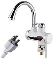 Arav Impex 190 Litres Stainless Steel LED Digital Display Instant Heating Faucet Tap Instant Water Heater (White, Black)