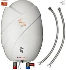 Bajaj 3 Litres FLORA 3 LITER 3 KW WITH 2 CONNECTOR PIPE Instant Water Heater (White)