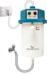 Decretive 1 Litres 1 Litre Portable Heater abs Plastic Instant Water Heater (auto Cut Off, White)