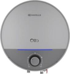 Havells 10 Litres Otto Storage Water Heater (5 Star, Silver Grey)