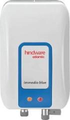 Hindware 3 Litres Immedio Storage Water Heater (White & Blue)