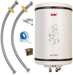 Indo 15 Litres with Installation Kit Free SUPER DELUXE Storage Water Heater (White)