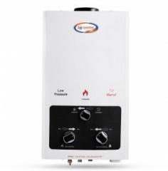 Kanishka 7.5 Litres Flame pro Copper Tank Gas Water Heater (White, Smk Brown)