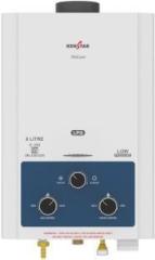 Kenstar 6 Litres Hotzee 6L Gas (LPG) (Geyser) White and Grey Gas Water Heater (White)