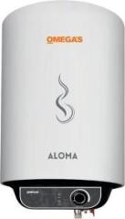 Omega's 10 Litres Aloma Storage Water Heater (Glassline Polymer, 5 Star, White)