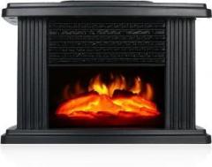 Psyche 1000 Watt 220V 50Hz Desktop Mini Electric Fireplace Heater Electric Heater with Log Flame Effect Warm Air Heater Warm Effect Flame Heater Fan Room Heater