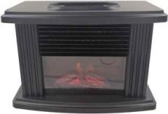Psyche 1000 Watt Desktop Mini Electric Fireplace Heater Electric Heater with Log Flame Effect Flame Heater Fan Room Heater