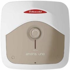 Racold 15 Litres Andris Uno with Free Standard Installation and Pipes Storage Water Heater (white body with sandy panel)