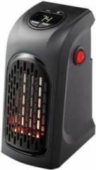 Riventa 400 Watt Small Electric Handy Heater Compact Plug In||The Wall Outlet Space Heater Garage Bathroom Home Air Blower Mini Electric Portable Handy Heater Fan Room Heater (Black)
