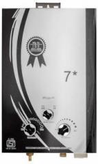 Zoomy 7 Litres Diamond Popular Gas Water Heater (Black And White)