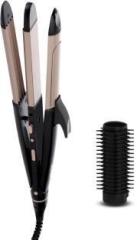 Agaro 4 in1 Hair Styler, Straightener, Crimper, Curler, Brush For Women HS1107, Electric Hair Styler