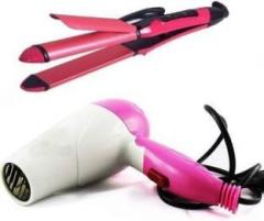 Ali Express 2 In 1 Electric Hair Straightener Hair dryer Personal Care Appliance Combo Hair Dryer