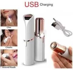 Alornor gold plated Women's Painless Facial Hair / Eyebrows Remover Electric Trimmer Cordless Epilator
