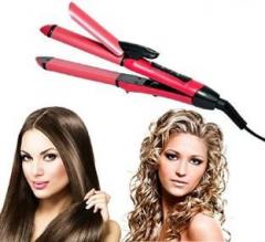 Arzet 2 in 1 Hair Beauty Set | Electric and Professional Hair Curler And Hair Straightener 2 in 1 Hair Straightener