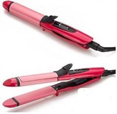 Arzet 2 in 1 straightener and curler 2 in 1 Essential Electric and Professional Hair Straightener Hair Styler