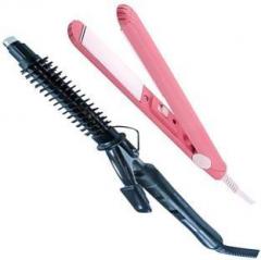 Arzet Hair Curler Iron, Portable Mini Electronic Hair Straightener Electric Hair Styler