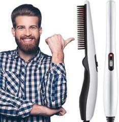 Clothydeal Beard Multifunctional Curly Hair Straightening Comb, Beard Styler Machine for Men Electric All in One Hair Styler for Men Beard Straightner Massage Curly HairComb Hair Straightener