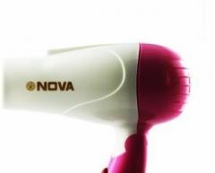 Foroly Nova 1290 Professional Electric Foldable Hair Dryer With 2 Speed Control 1000 Watt Pink And White NOA_HAIR_DRAYER_1 Hair Dryer