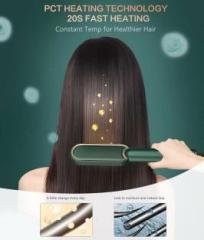 Heatline Hair Straightener Comb Hair Straightener Brush Fast Heating & 5 Temp Settings Zn 17 Hair Straightener Brush