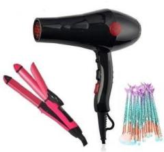 Jamunesh Enterprise 2000 Watt Hair Straightener Curler and Hair Dryer With Makeup Brush Hair Dryer