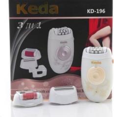 Keda KD 196 3 in 1 Callus Remove, Shaver & Cordless Epilator