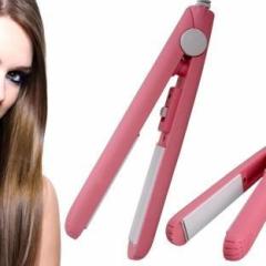 Kira mini hair straightener portable professional range With Plastic Storage Box for women, teen girls and hair stylists Hair Straightener