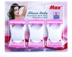 Nhp Traders Max Set Of 6 Hair Removal Fast Painless Hair Remover Effective Leg Body Hair Remover Strips Shaver For Women
