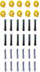 Out Of Box 10 Pieces Medium Size Self Holding Flexible Rods And 12 Big 12 Small Perming Rollers tools Hair Curler