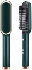 Riyuzone Hair Curler Brush With 5 Temperature Control Hair Straightener Brush