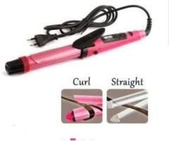 S2s Essential 2 in 1 Hair Straightener and Curler color Pink Electric Hair Styler