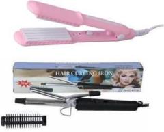 S2s Set of 2 New Combo Professional 471B Hair Curler and Hair Crimper Electric Hair Styler