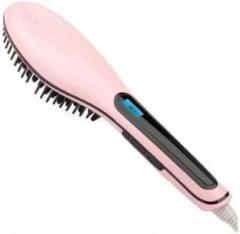 Shoppers World Smart Quick Sales Fast Hot Hair Straightener Comb Brush Lcd Screen Flat Iron Styling, Pink HQT 906 Hair Straightener
