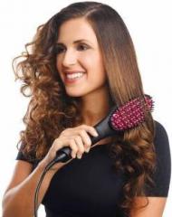 Shreeji simply straight brush Simply Straight Ceramic Brush Hair Straightener fs 01 Hair Straightener Brush