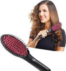 Steeze Electric Hair Straightener Brush Comb, 3 in 1 Ceramic For Women's Fast Straightening with LCD Screen, Temperature Control Display for Women Hair Straightener Brush