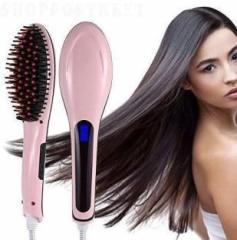 Unityshopo HQT 906 Fast Hair Straightener with Temperature Control Hair Electric Comb Brush Hair Straightener Brush
