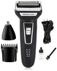 Whippy P.R.O.G.E.M.E.I GM 573 3 in 1 Professional Rechargeable Hair and Beard Trimmer, Nose Trimmer and Shaver For Men, Women
