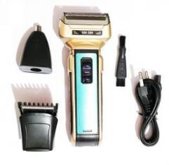 Whippy P.R.O.G.E.M.E.I GM 589 3 in 1 Professional Rechargeable Hair and Beard Trimmer, Nose Trimmer and Shaver For Men, Women
