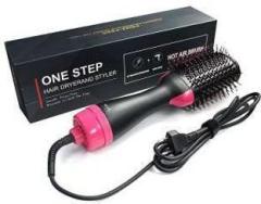 Woley Hair Dryer Styler Volumizer One Step 3 in 1 Multifunction Salon Professional Hair Curler Straightener Hot Comb for Rotating Straightening And Curling With Negative Ion Hair Styler
