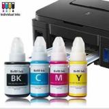 Ang G Series GI 790 Ink Compatible Canon G2000 refill ink, G2010, G2012, G3010 Black + Tri Color Combo Pack Ink Cartridge