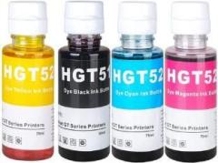 Ang GT51 Refill Ink for 310, 315, 319, 410, 415, 419, GT5810, GT5820, GT5821 Black + Tri Color Combo Pack Ink Bottle