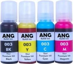 Ang INK FOR EPSON L3110, L3100, L3101, L3115, L3116, L3150, L3151, L3152, L3156, L4150, L4160, L6160, L6170, L6190 Black + Tri Color Combo Pack Ink Bottle