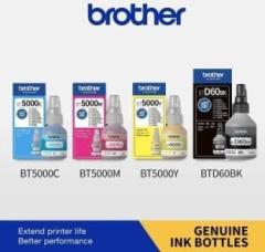 Brother Ink Series Black + Tri Color Combo Pack Ink Bottle