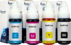 Dura Jet GI 790 Ink for Canon G2010, G2000, G2012, G1010, G1000, GM2070, G3010, G3000 Ink Tank Printer PA0756 Black + Tri Color Combo Pack Ink Bottle